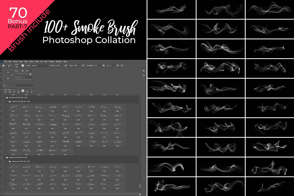 Smoke Photoshop Brush Collation, a Brush Add-On by MRI STUDIO (Photo 1 of 41)