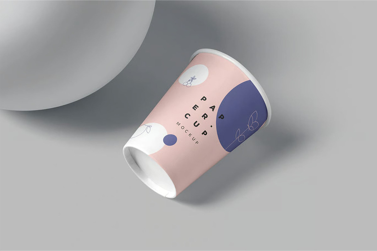 Paper Cup Mockup, a Cups & Container Mockup by megostudi0 (Photo 2 of 6)