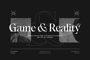 Game & Reality - Fantasy Serif, a Font by Typia Nesia (Thumbnail 1 of 16)