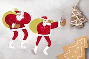 Sports Santas clipart, a Sport Illustration by NataLyaroArt (Thumbnail 3 of 5)