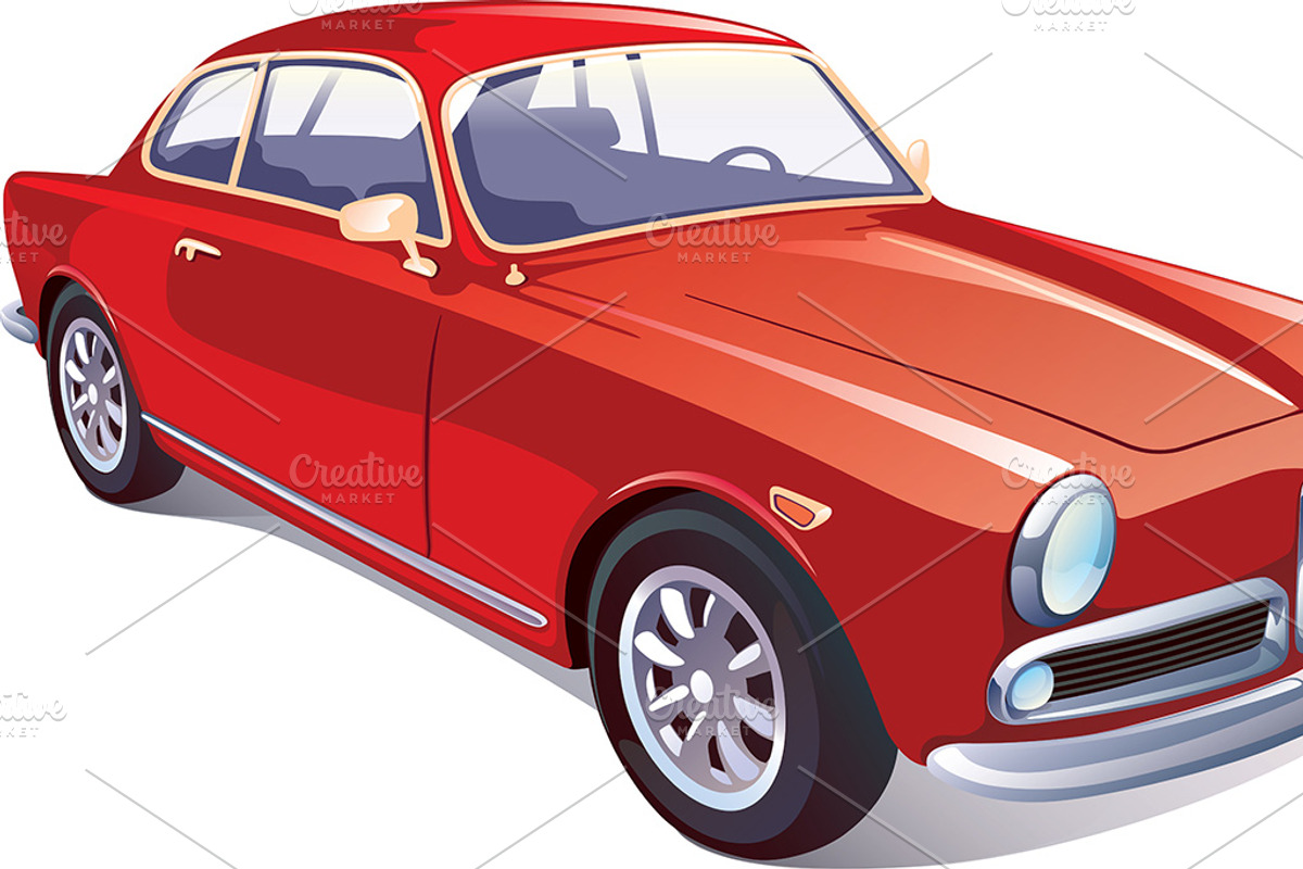 Red Classic Retro Car