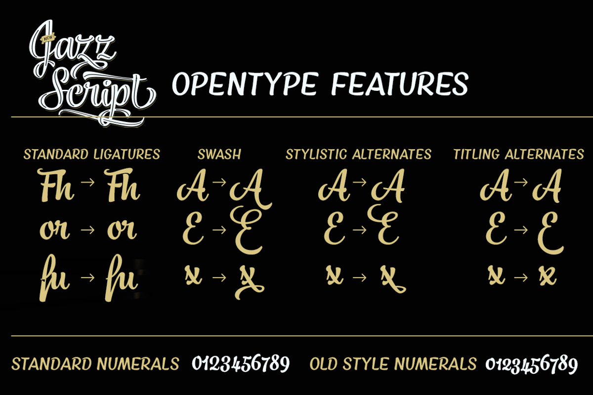 Jazz Script 12 fonts + extras -40% preview 3