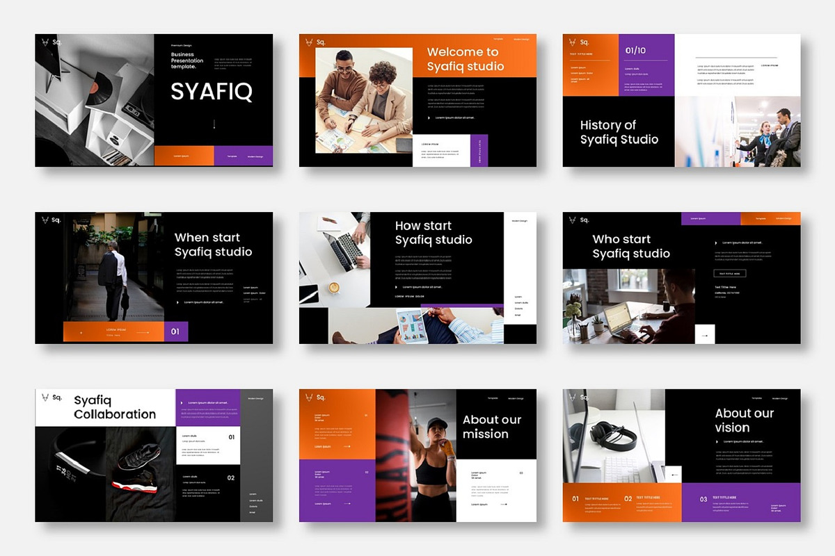 Syafiq – Business PowerPoint, a Presentation Template by Dens Creative Studio (Photo 2 of 6)