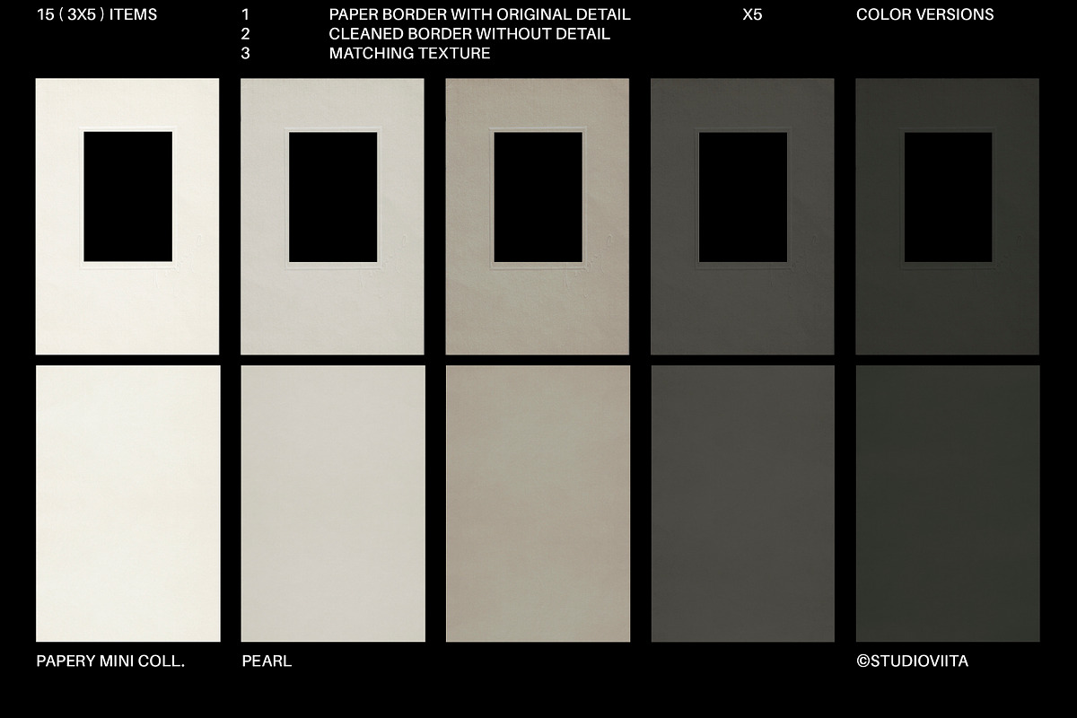 Neutral Vintage Frames + Textures, a Texture Graphic by Studio Viita (Photo 8 of 9)