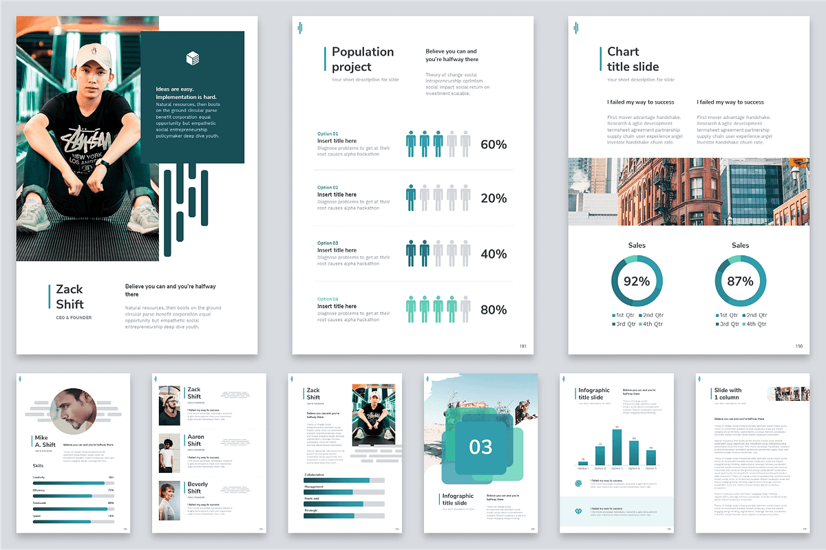 Shift Powerpoint Template - US & A4, a Presentation Template by Reshapely (Photo 22 of 25)