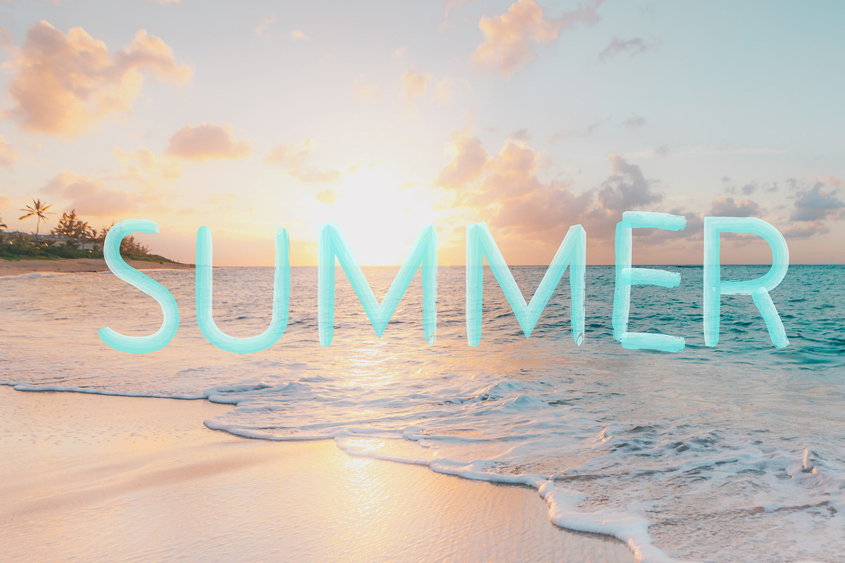 Turquoise Brush SVG Font preview 3