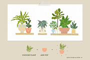 Plants in pots. Vector constructor., an Animal Illustration by anna khramtsova (Thumbnail 4 of 12)