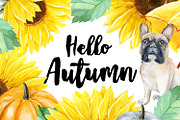 Watercolor Sunflower, an Illustration by Creative Shop (Thumbnail 2 of 4)