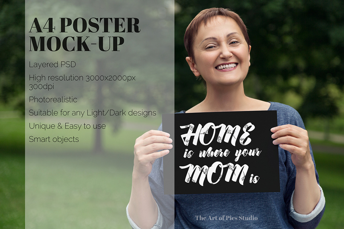 A4 Poster Mock-up, an Advertising Mockup by The Art of Pics (Photo 2 of 2)