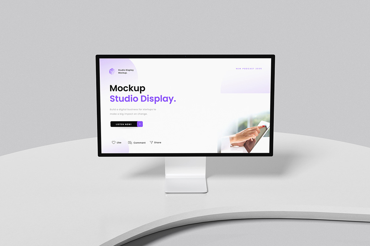 iMac Mockup, a Wearable Device Mockup by swsi-studio (Photo 2 of 5)