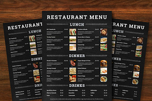 Chalkboard Menu Canva Template