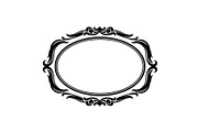 Vintage Oval Frame Vector Bundle, an Illustration by musafir_fashion (Thumbnail 20 of 31)