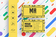 Retro Bussiness Card Template, a Business Card Template by MH Design Template (Thumbnail 1 of 7)