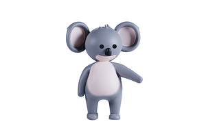 3D Pack Cute Animal Koala