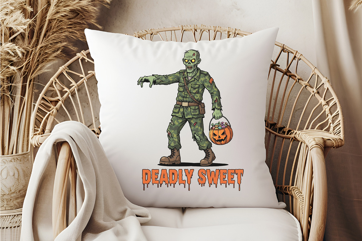 Camo Zombie Halloween Sublimation, an Illustration by DreamCafeArt (Photo 5 of 6)