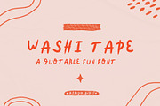 Washi Tape - a quote playful font, a Font by Ashiya Pixel (Thumbnail 12 of 12)