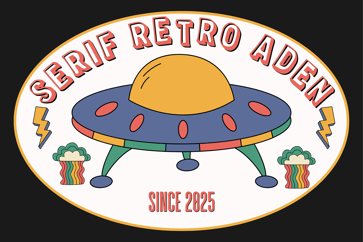 Serif Retro Aden Timeless Vintage, a Sans Serif Font by adenpinkstore (Photo 7 of 7)
