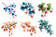 Watercolor Heart Branches Clipart, an Illustration by Designworld (Thumbnail 3 of 5)