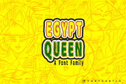 Egypt Queen Collection, a Sans Serif Font by Fontcastle (Thumbnail 13 of 13)