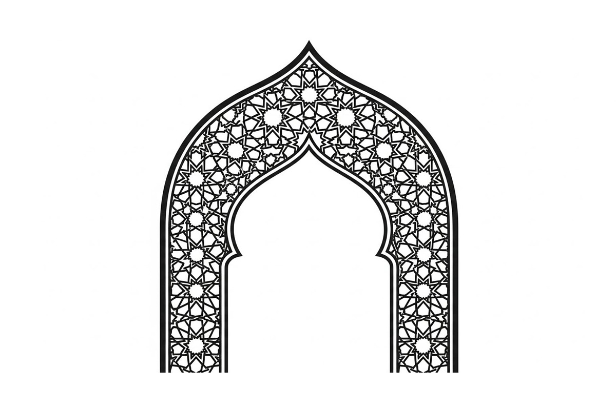 Islamic Arch Window Vector Bundle, an Illustration by yasushie (Photo 6 of 51)