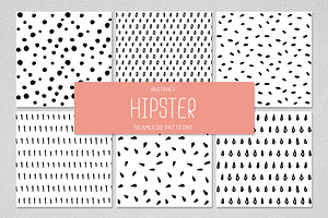 6 HIPSTER seamless patterns