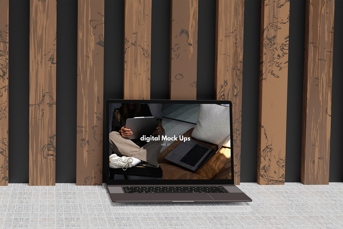 Laptop Mockup, an Android Mockup by kebunmockup (Photo 3 of 5)