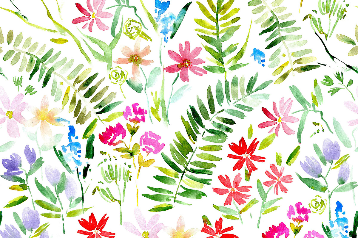 Italian riviera - floral seamless, a Pattern Graphic by Katerina Tova (Photo 8 of 14)