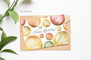 Watercolor funny bubbles clipart, an Object Graphic by OrangePeafowlArt (Thumbnail 4 of 9)