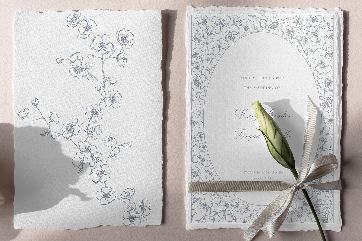 Cherry Blossom Vector Bundle, an Object Illustration by Sensual Art (Photo 7 of 7)