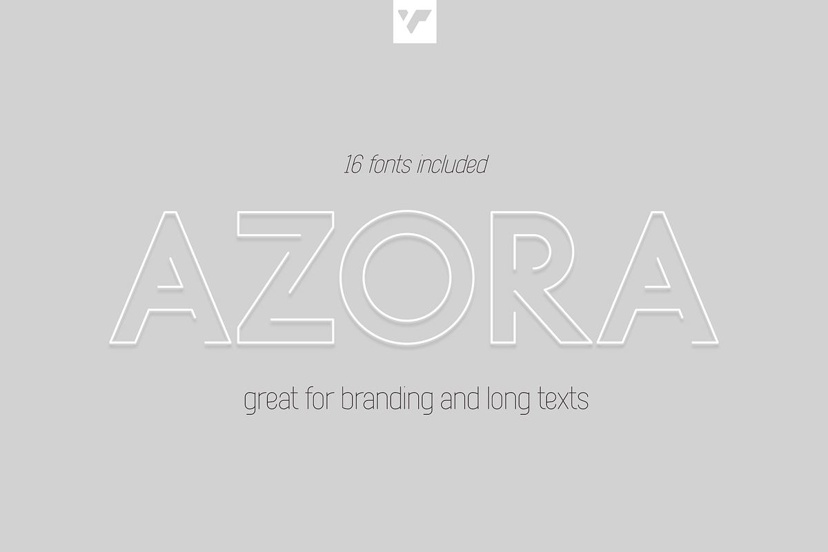 Azora typeface for branding and text, a Sans Serif Font by VP Fonts (Photo 1 of 20)