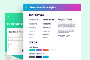 Neon Website UI Kit