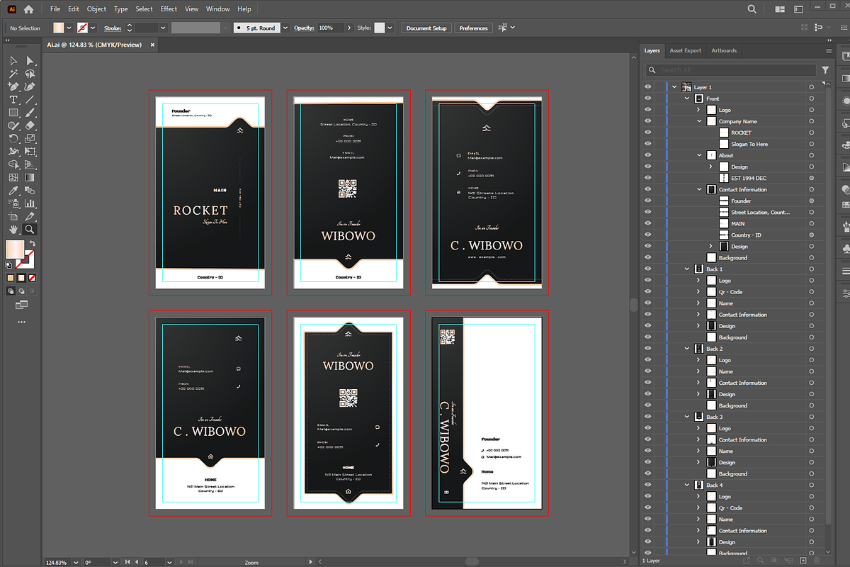 Paragon Business Card 5 Bundles, a Business Card Template by Ctrl space studio (Photo 7 of 9)