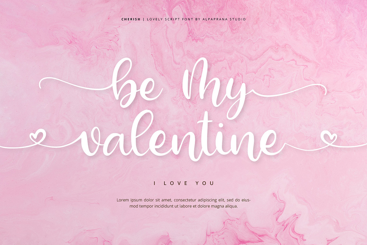 Cherish - Script Font, a Script Font by Alpaprana (Photo 7 of 13)