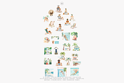 watercolor beach clipart collection, a Decorative Illustration by Patishop Art (Thumbnail 9 of 10)