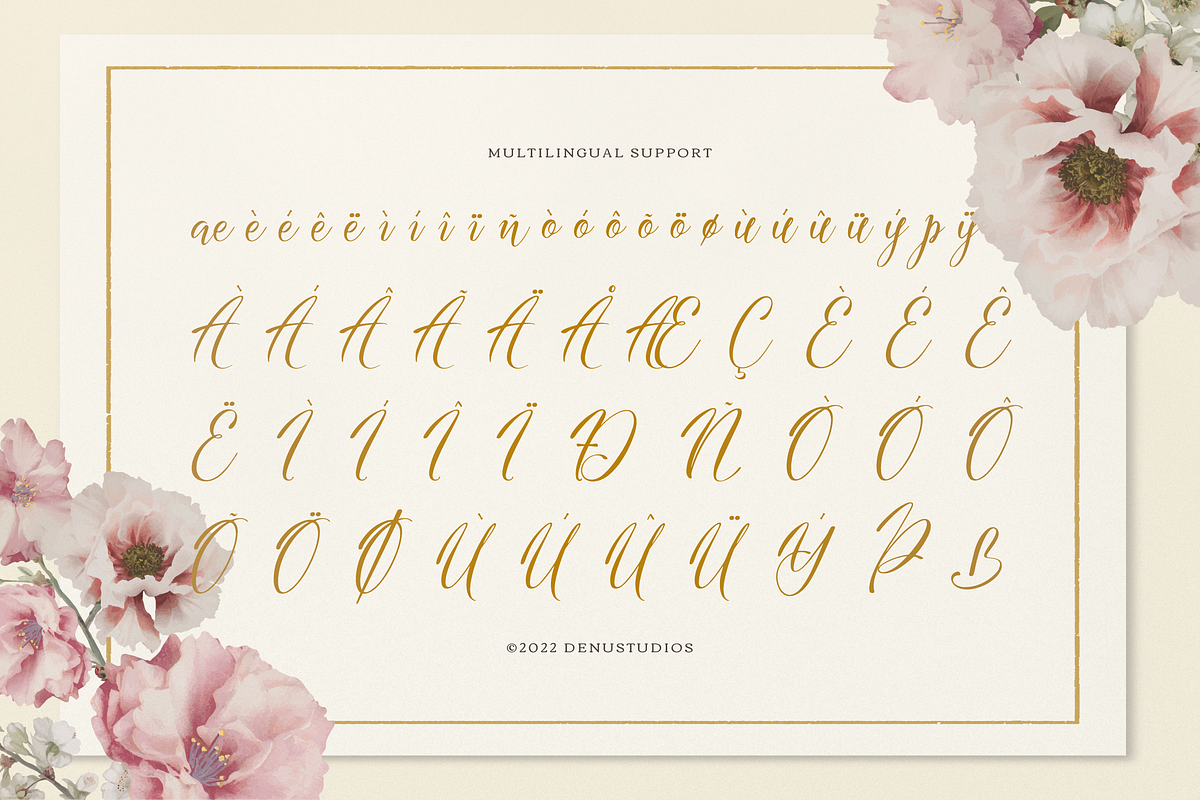 Nomesyl Bridella Beauty Calligraphy, a Script Font by Denustudios (Photo 11 of 12)