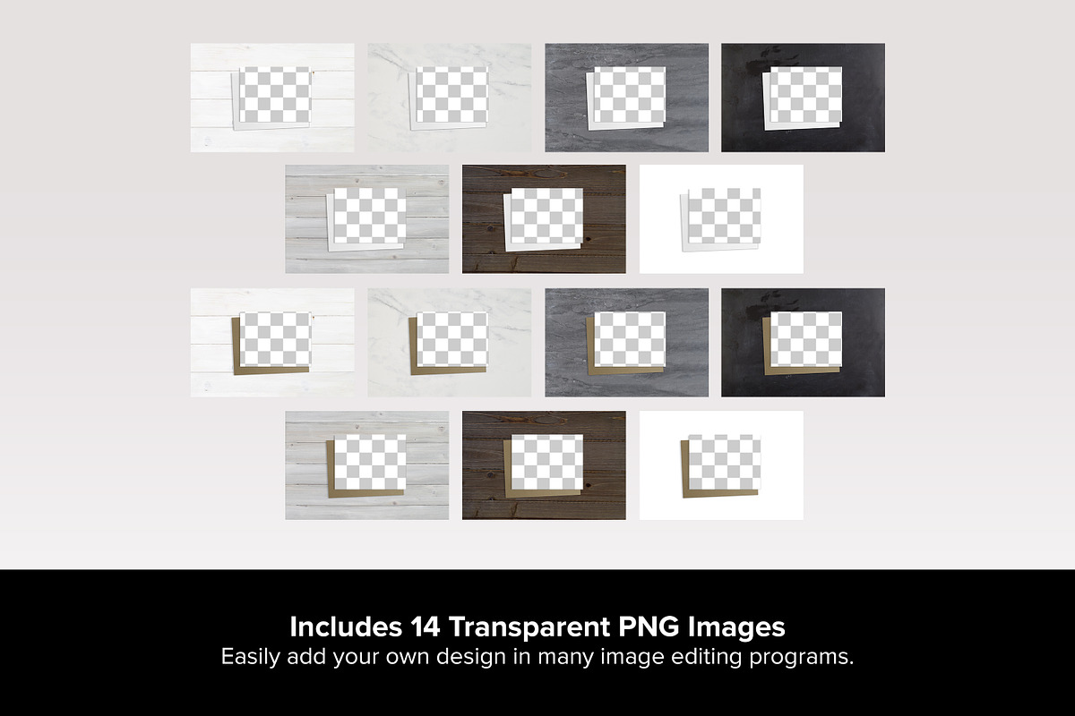 A2 Greeting Card Mockup Set - PSD, a Product Mockup by MelissaBMockups (Photo 9 of 11)