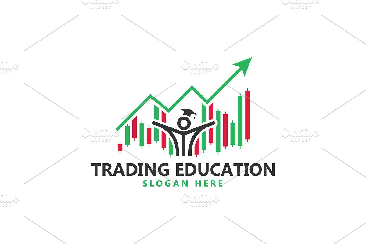 Trading Education Icon Logo Design, a Branding & Logo Template by Advateik ™ (Photo 1 of 4)