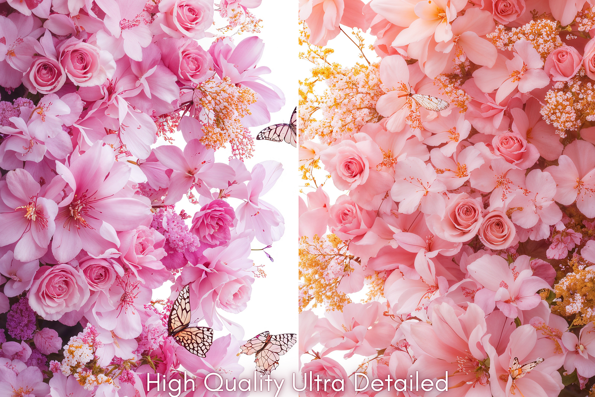 Butterflies Floral Backlit Backdrop, a Background Photo by Winwin Design Art (Photo 2 of 6)