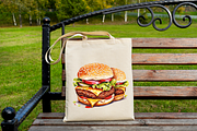 Big Hamburgers Sublimation Clipart, an Object Graphic by Regulrcrative (Thumbnail 5 of 9)