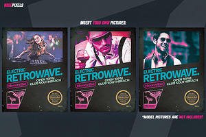 Retrowave Flyer V1 Retrogaming Cover