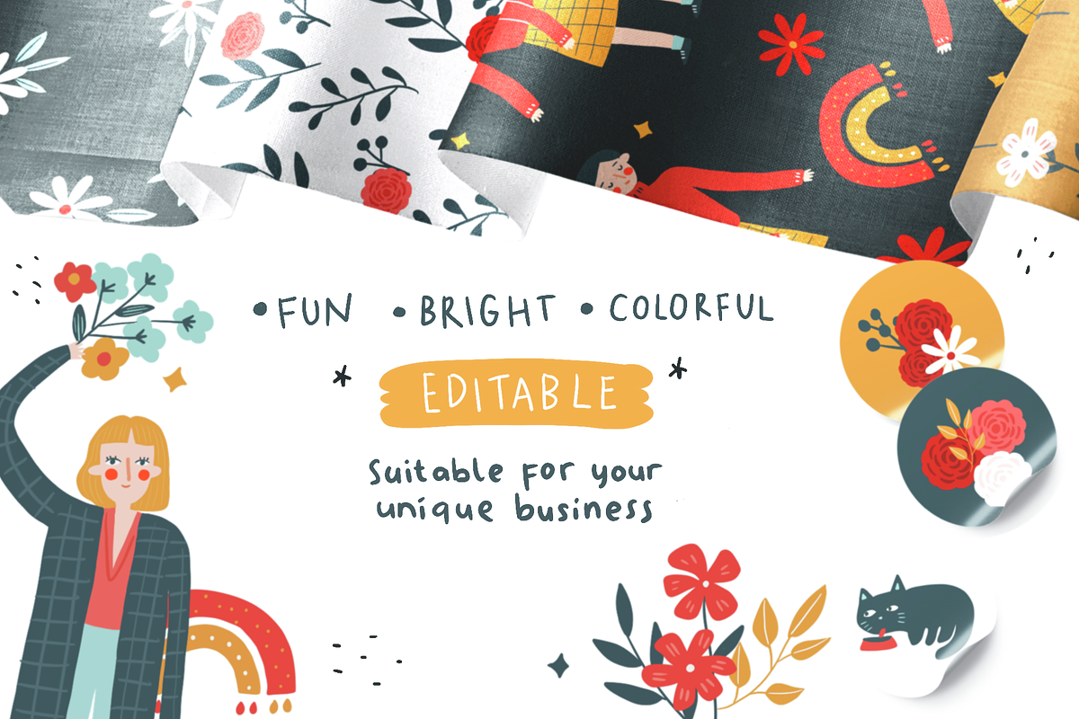 Joyfull Pattern, a Pattern Graphic by AM studio (Photo 4 of 4)