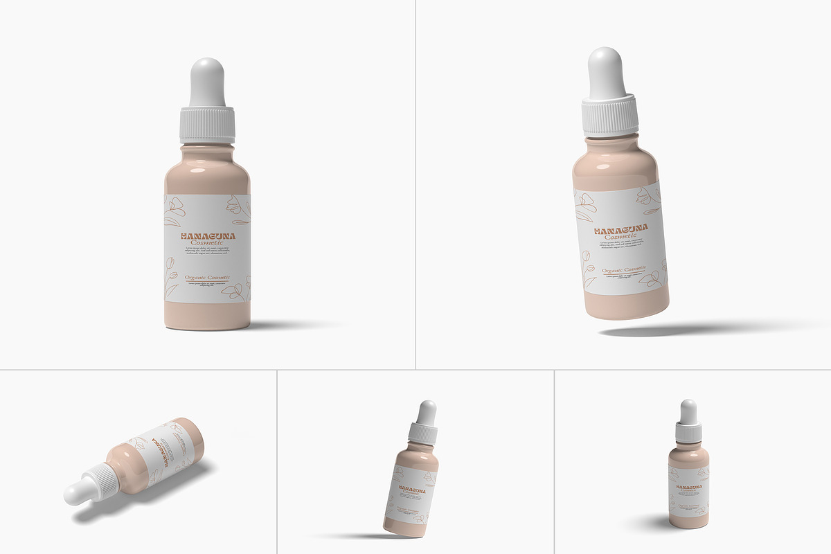 Dropper Bottle Mockup, a Packaging Mockup by suciamairastd (Photo 1 of 6)