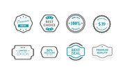 Flat Badges, a Templates & Theme by grati (Thumbnail 2 of 3)