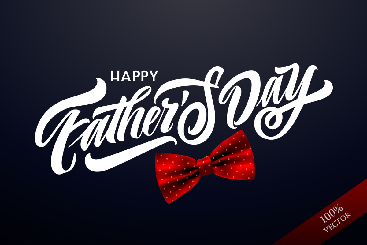 Happy Father`s Day template, a Poster Template by Anna's Lettering (Photo 1 of 4)
