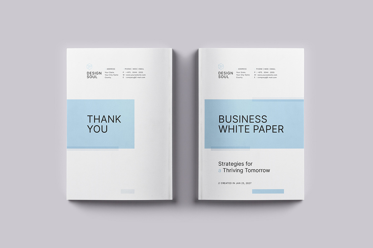Business White Paper Template, a Brochure Template by Designsoul14 (Photo 12 of 12)