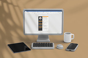 Clean and minimalist resume template, a Resume Template by paulresume (Thumbnail 4 of 4)