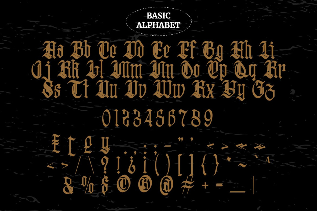 Oolivar Strenya - Gothic Blackletter, a Font by Dhabee (Photo 3 of 15)