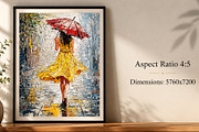 Rainy Elegance Textured Oil Painting, an Abstract Photo by Hamza067 (Thumbnail 2 of 3)