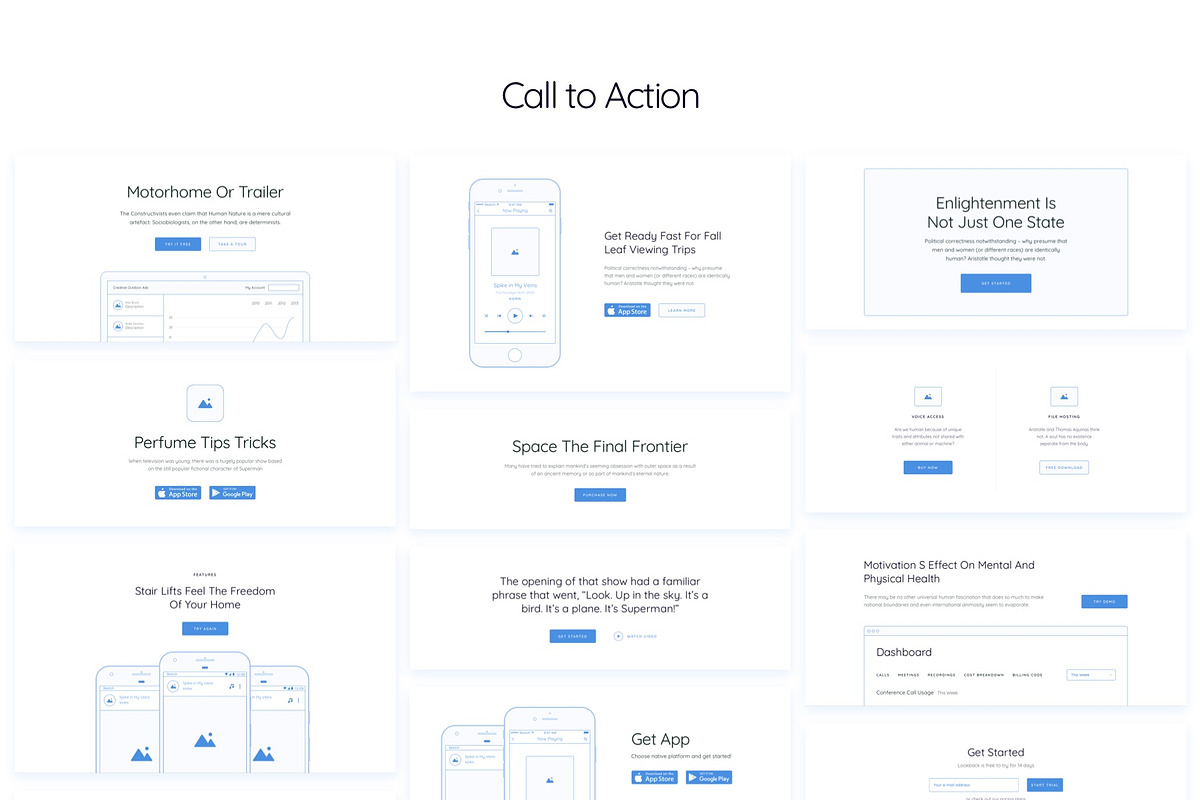 Method Wireframe Kit [200+ Blocks], a Wireframe Template by Craftwork