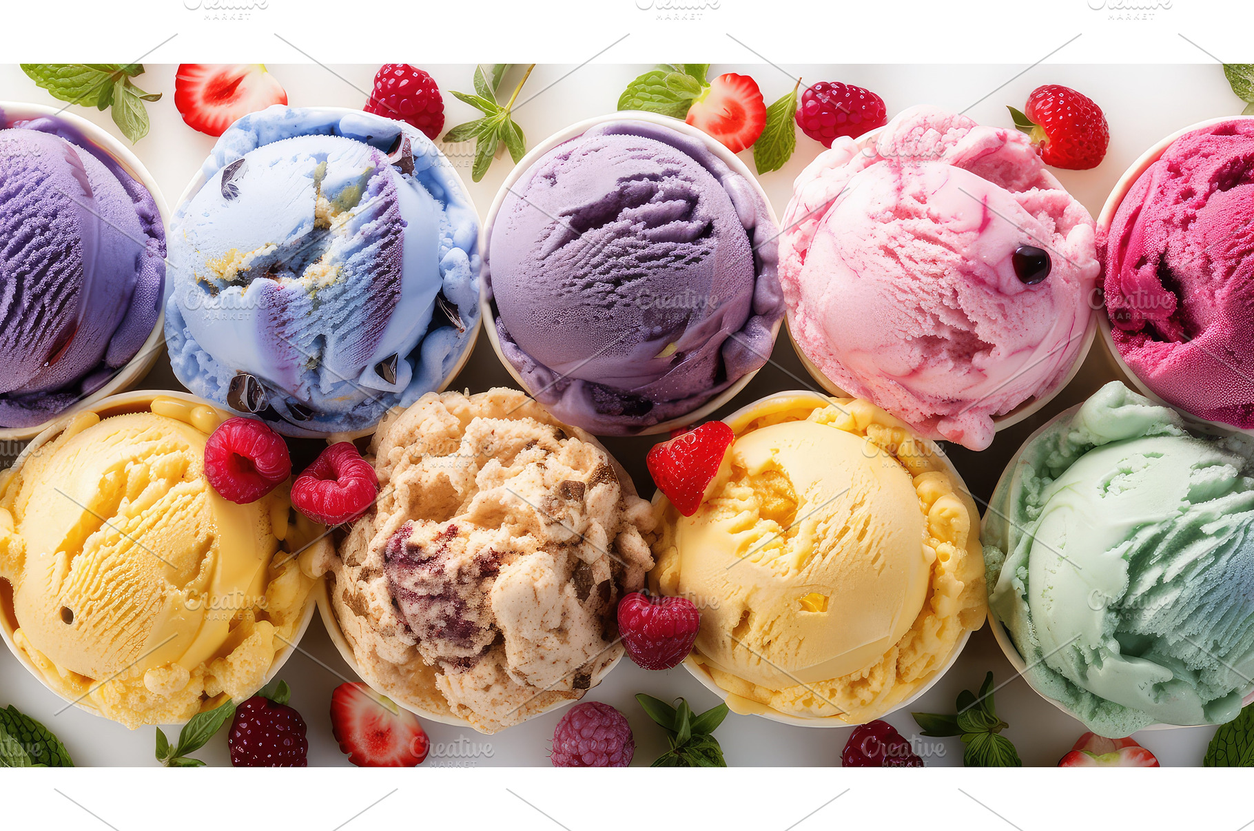 gelato colorful ice cream ai, a Background Photo by pikepicture
